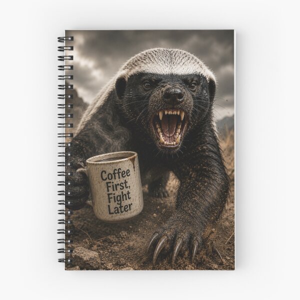 Item preview, Honey Badger Coffee First Fight Later designed and sold by MyE Trendz.