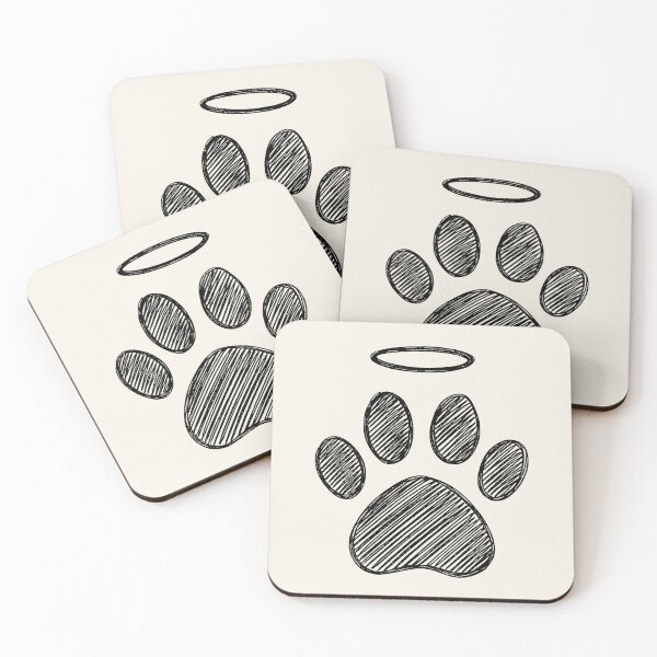 Item preview, Pet Paw Halo Memorial designed and sold by Corvoria.