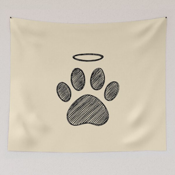 Item preview, Pet Paw Halo Memorial designed and sold by Corvoria.