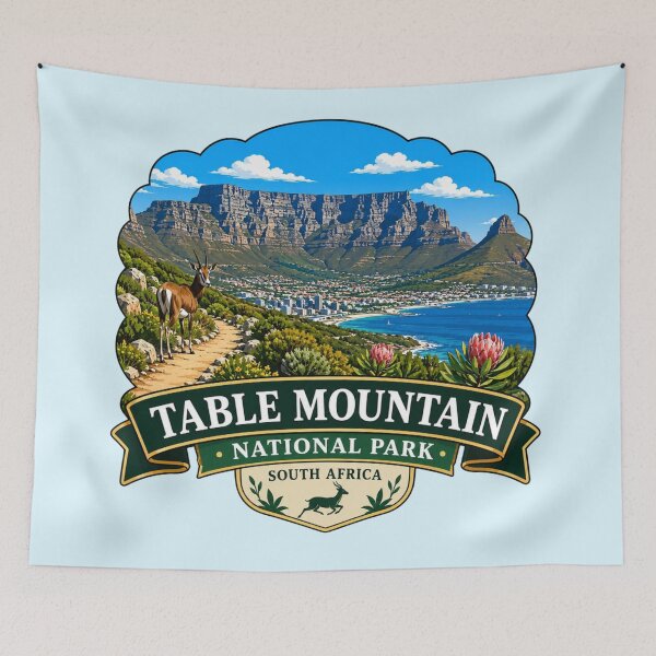 Item preview, Table Mountain National Park, South Africa, Scenic Landscape designed and sold by Myra365Art.