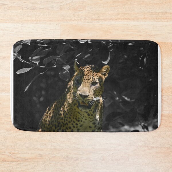 Item preview, Leopard with black and white background designed and sold by El pato garabato.