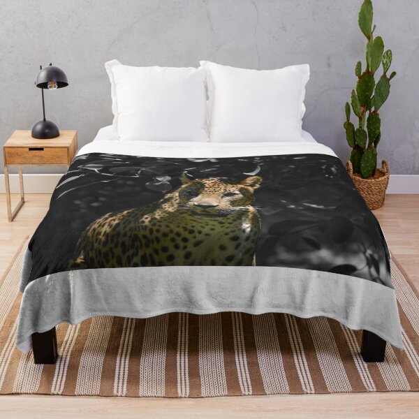 Item preview, Leopard with black and white background designed and sold by El pato garabato.