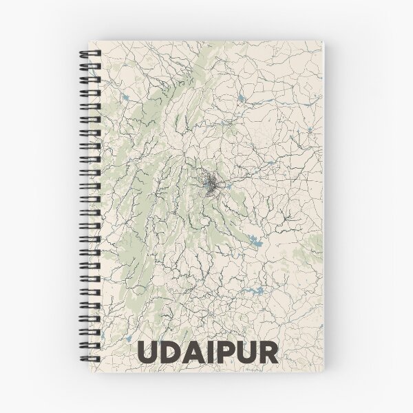 Item preview, Udaipur Map designed and sold by MapsNerd.