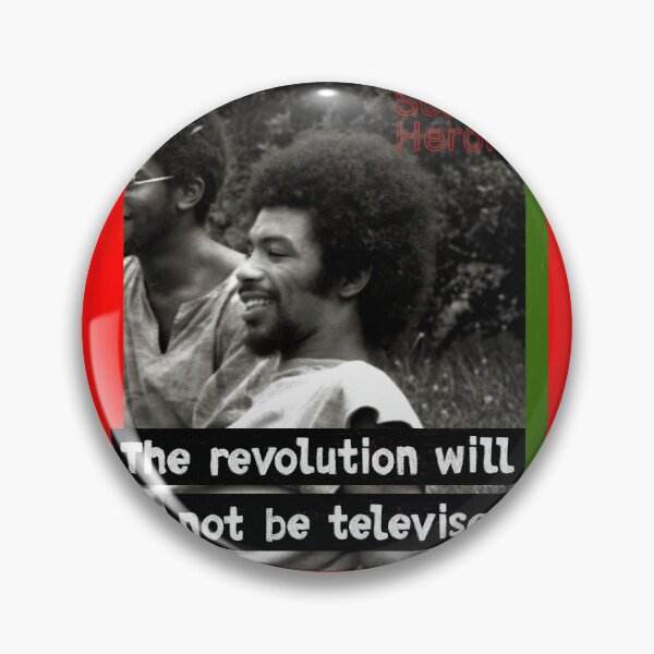 Item preview, Gil Scott Heron Poet Artist Portrait Tribute The Revolution Will Not Be Televised  designed and sold by FFFFt.
