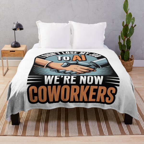 Item preview, I Didn't Lose My Job To AI Retro Coworkers designed and sold by Bianca Oltean.