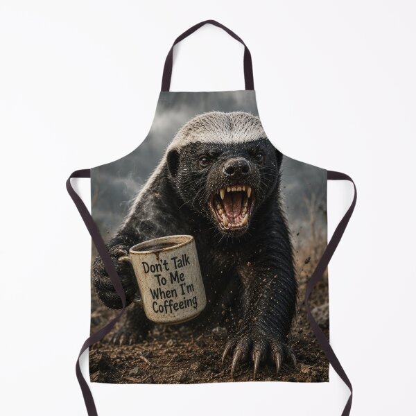 Item preview, Honey Badger Charging Don't Talk To Me Coffee designed and sold by MyE Trendz.