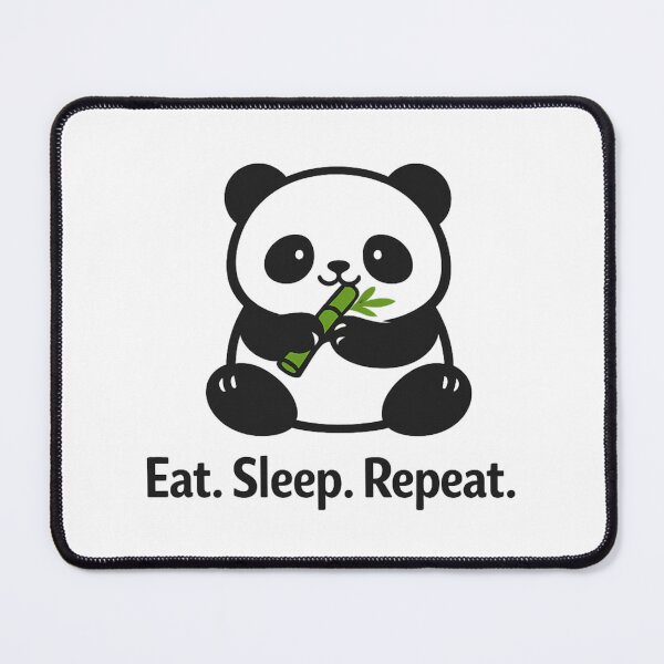Item preview, Eat Sleep Repeat Panda – Cute Bamboo Lover Cartoon Design designed and sold by HorizonTrail.