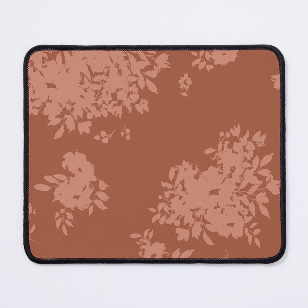 Item preview, Falling Floral Pattern in Rust designed and sold by ThisArtMama.