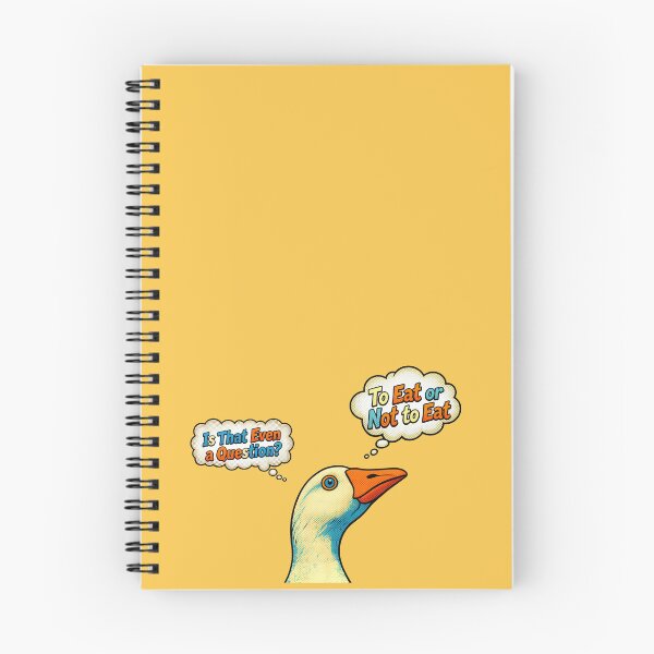 Item preview, The Funny Zoo No.2: Funny Goose Is That Even a Question To Eat or Not To Eat designed and sold by NO BEAVER NO PUNK.