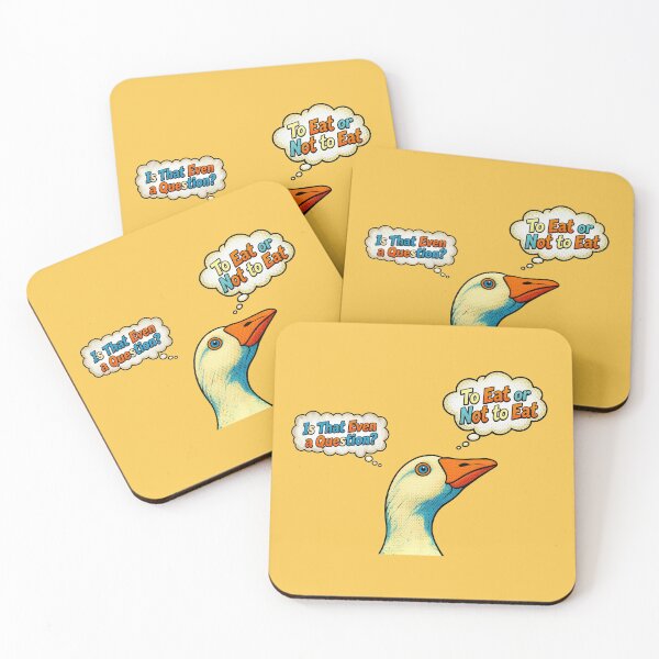 Item preview, The Funny Zoo No.2: Funny Goose Is That Even a Question To Eat or Not To Eat designed and sold by NO BEAVER NO PUNK.