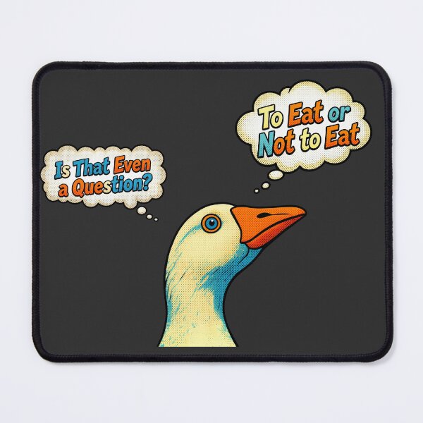 Item preview, The Funny Zoo No.2: Funny Goose Is That Even a Question To Eat or Not To Eat designed and sold by NO BEAVER NO PUNK.