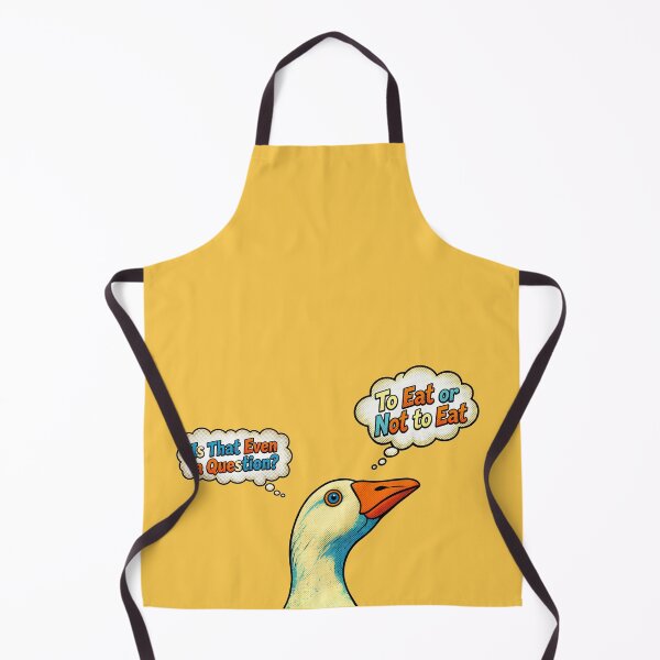 Item preview, The Funny Zoo No.2: Funny Goose Is That Even a Question To Eat or Not To Eat designed and sold by NO BEAVER NO PUNK.