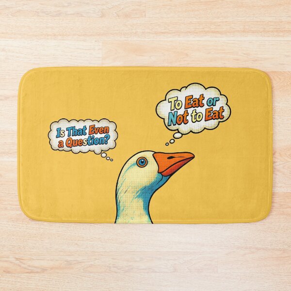 Item preview, The Funny Zoo No.2: Funny Goose Is That Even a Question To Eat or Not To Eat designed and sold by NO BEAVER NO PUNK.