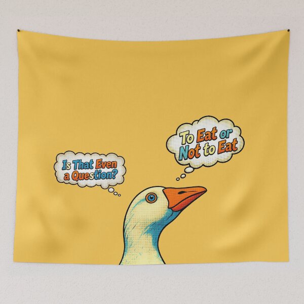 Item preview, The Funny Zoo No.2: Funny Goose Is That Even a Question To Eat or Not To Eat designed and sold by NO BEAVER NO PUNK.