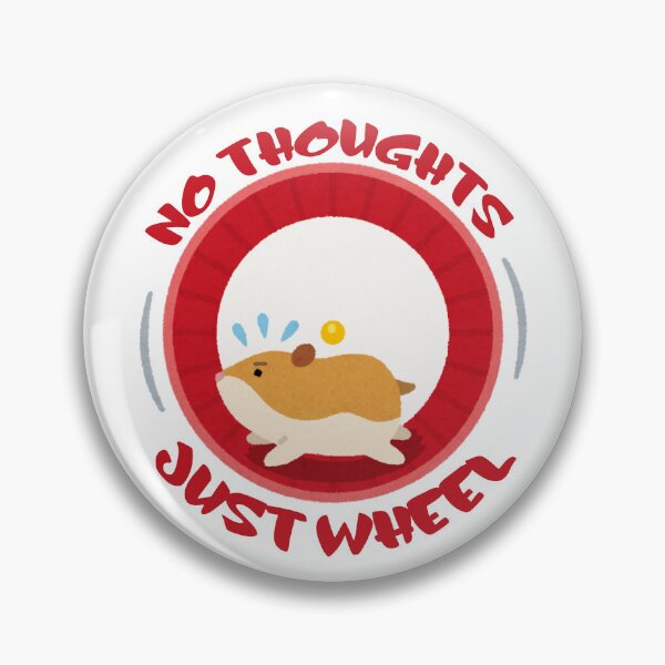 Item preview, No Thoughts Just Wheel Funny Hamster Meme Gift designed and sold by CleanDecor.