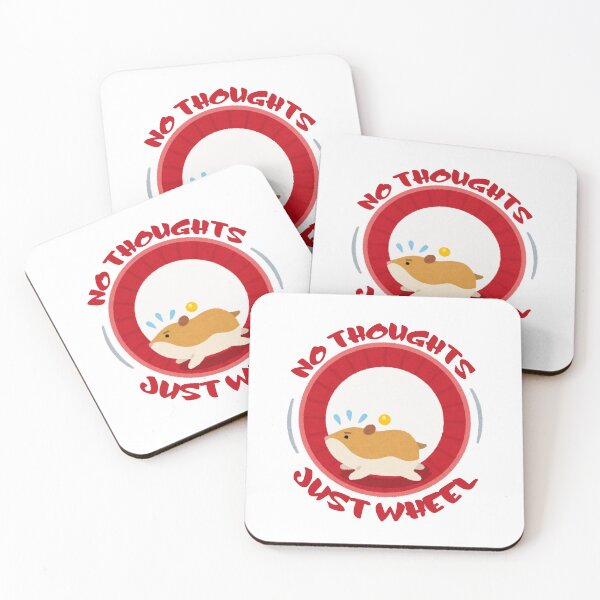Item preview, No Thoughts Just Wheel Funny Hamster Meme Gift designed and sold by CleanDecor.