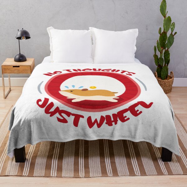 Item preview, No Thoughts Just Wheel Funny Hamster Meme Gift designed and sold by CleanDecor.