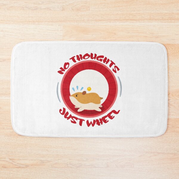 Item preview, No Thoughts Just Wheel Funny Hamster Meme Gift designed and sold by CleanDecor.