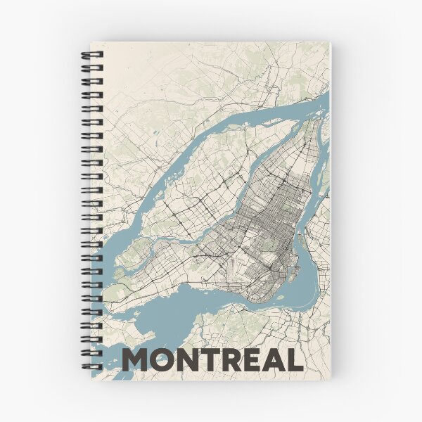 Item preview, Montreal Map designed and sold by MapsNerd.