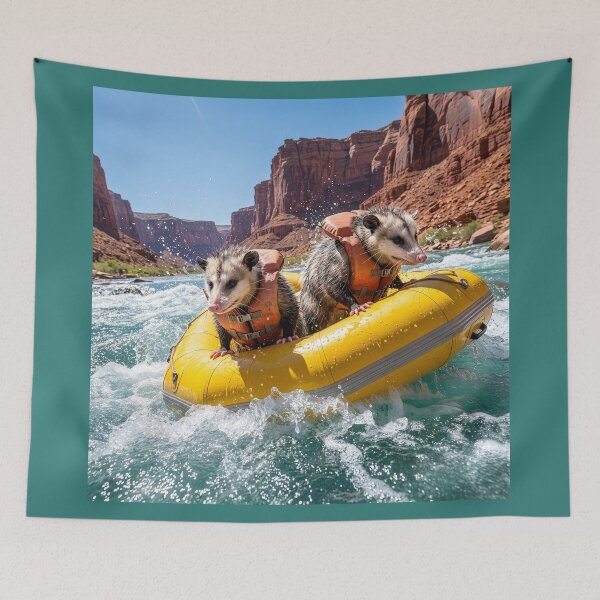Item preview, Possums White Water Rafting on Colorado River designed and sold by Tridentulus.