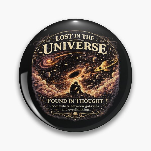 Item preview, Lost In The Universe Found In Thought Shirt | Cosmic Overthinker Space Aesthetic Tee designed and sold by MrDev.