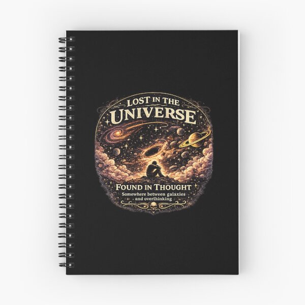 Item preview, Lost In The Universe Found In Thought Shirt | Cosmic Overthinker Space Aesthetic Tee designed and sold by MrDev.
