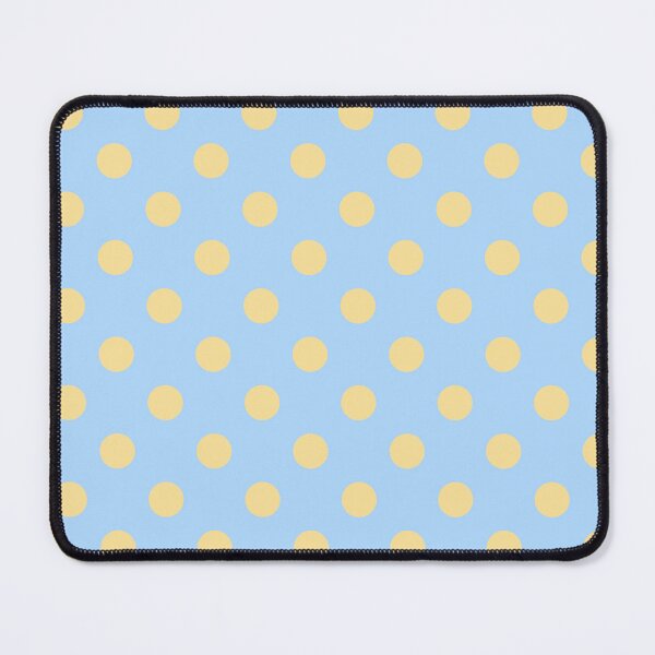 Item preview, Butter and Sky Blue Polka Dots Pattern designed and sold by The Innocent Ghost Project.