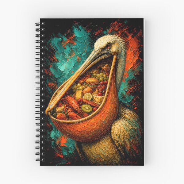 Item preview, Greedy Food Buffet Pelican Moody Aesthetic Art designed and sold by Vista Atelier.