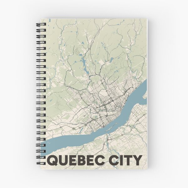 Item preview, Quebec City Map designed and sold by MapsNerd.