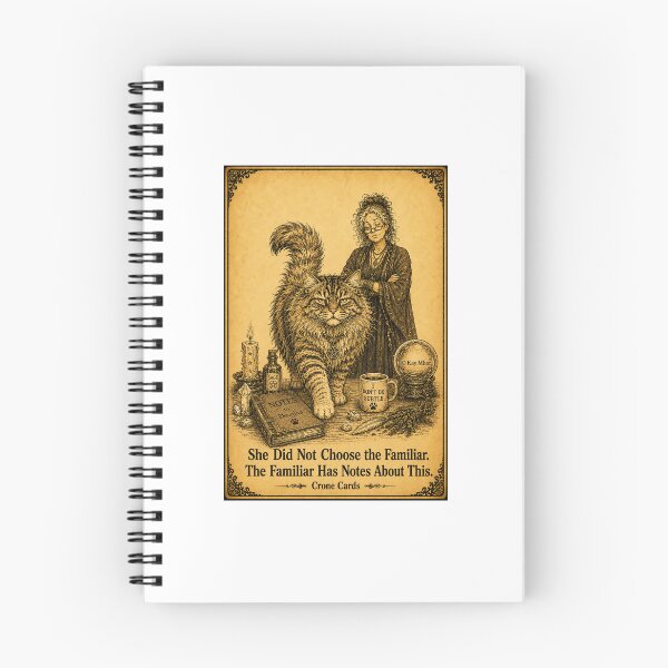 Item preview, Crone Cards — She Did Not Choose the Familiar. The Familiar Has Notes About This. designed and sold by Kay Mhor Studio.