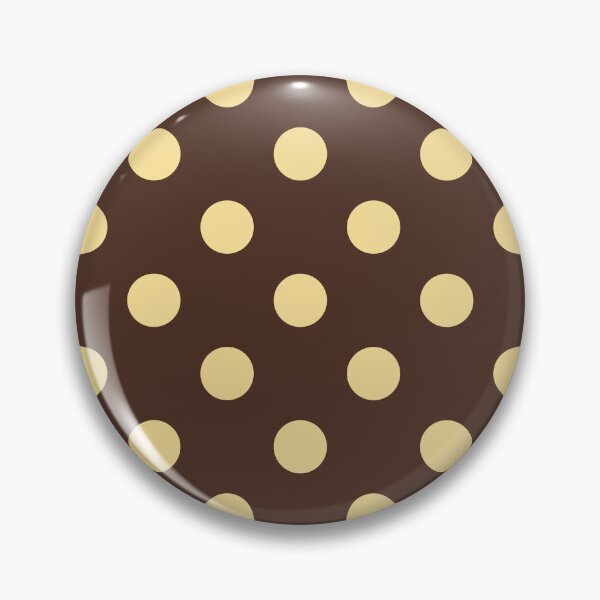 Item preview, Butter Yellow and Brown Polka Dots Pattern designed and sold by The Innocent Ghost Project.