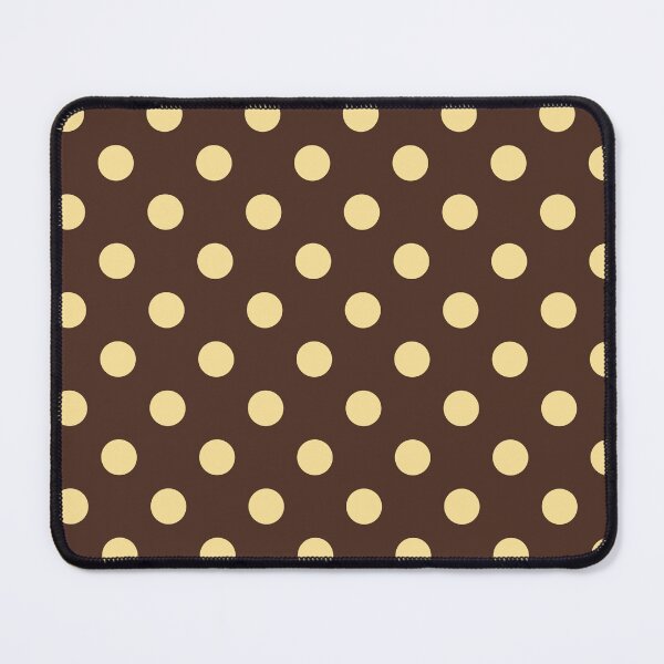 Item preview, Butter Yellow and Brown Polka Dots Pattern designed and sold by The Innocent Ghost Project.
