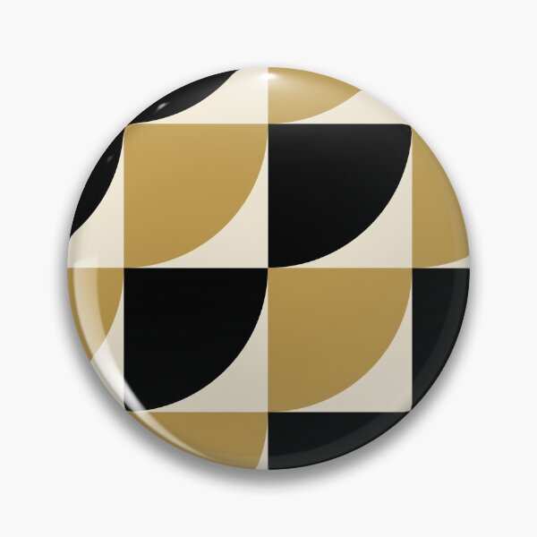 Item preview, Art Deco Quarter Circle Pattern | Gold Black Tile Seamless Geometric Luxe designed and sold by Dino-Lune.