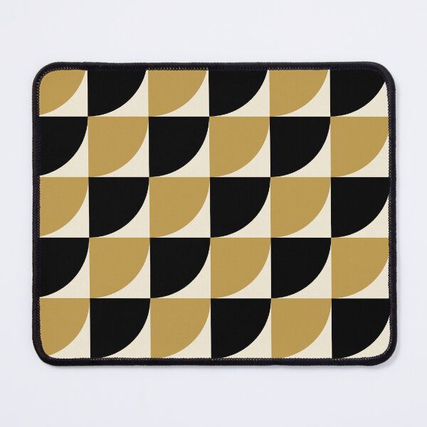 Item preview, Art Deco Quarter Circle Pattern | Gold Black Tile Seamless Geometric Luxe designed and sold by Dino-Lune.