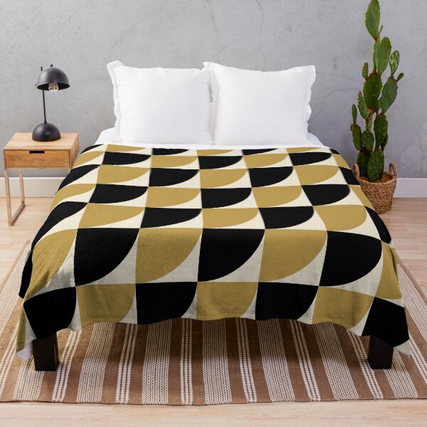 Item preview, Art Deco Quarter Circle Pattern | Gold Black Tile Seamless Geometric Luxe designed and sold by Dino-Lune.
