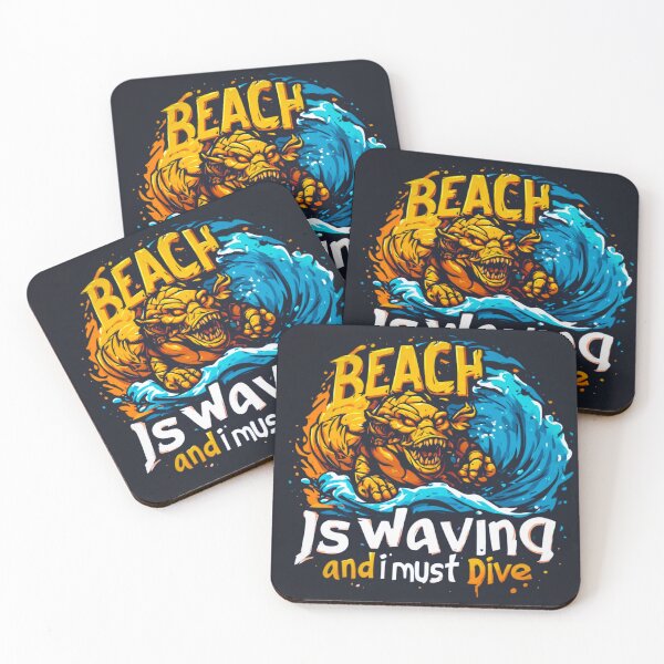 Item preview, Beach is waving and I must dive in designed and sold by Jsw-speedartja.