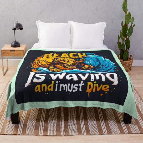 Item preview, Beach is waving and I must dive in designed and sold by Jsw-speedartja.