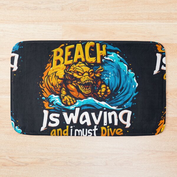 Item preview, Beach is waving and I must dive in designed and sold by Jsw-speedartja.