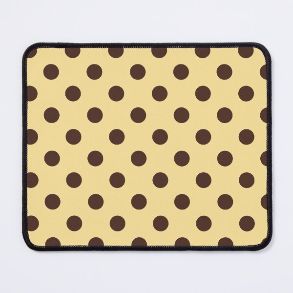 Item preview, Brown and Butter Yellow Polka Dots Pattern designed and sold by The Innocent Ghost Project.