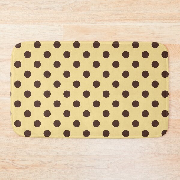 Item preview, Brown and Butter Yellow Polka Dots Pattern designed and sold by The Innocent Ghost Project.