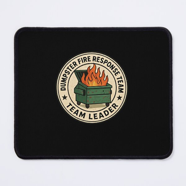 Item preview, Dumpster Fire Response Team Leader Management Humor Boss Gift designed and sold by RetroMini2026.