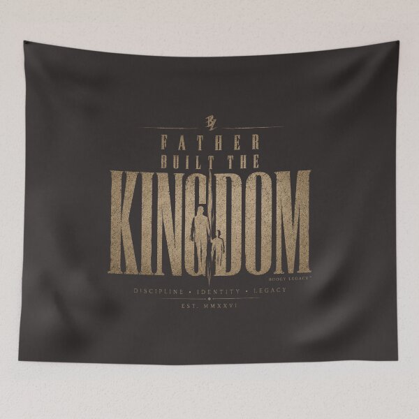 Item preview, Father Built the Kingdom – Iron Legacy Collection | Vintage Father & Son Graphic Tee designed and sold by BOOGY LEGACY™.