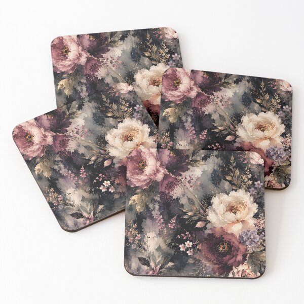 Item preview, Dark Moody Floral Watercolor Pattern designed and sold by ArtStyleAlice.