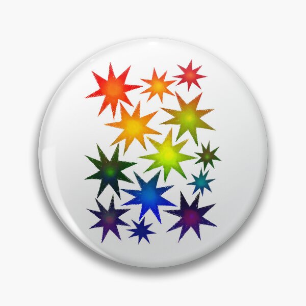 Item preview, Rainbow Pride Stars - Gradient Star Cluster Sticker | LGBTQ Pride Art designed and sold by ghostieking.