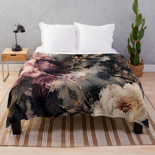 Item preview, Dark Moody Floral Watercolor Pattern designed and sold by ArtStyleAlice.