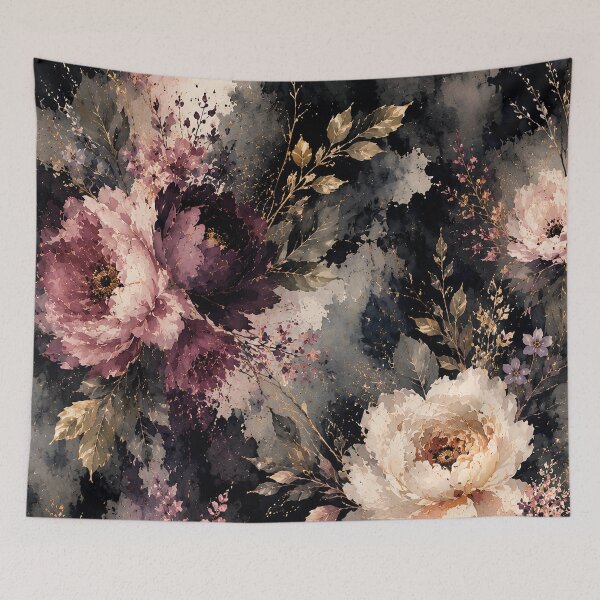 Item preview, Dark Moody Floral Watercolor Pattern designed and sold by ArtStyleAlice.