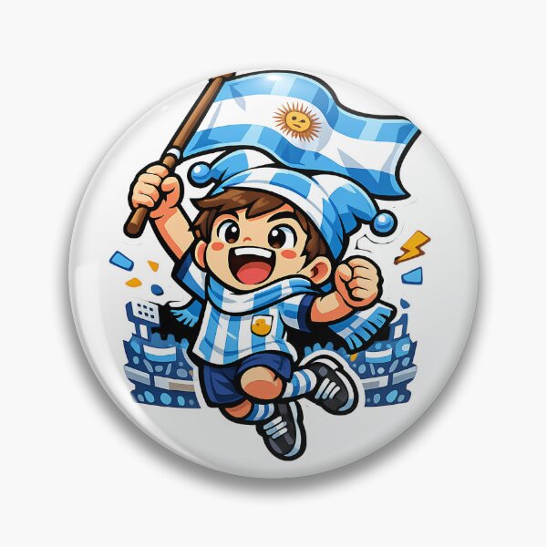 Item preview, Sky Blue Champions Inspired Football Crest – South America Style Badge designed and sold by aminesez22.