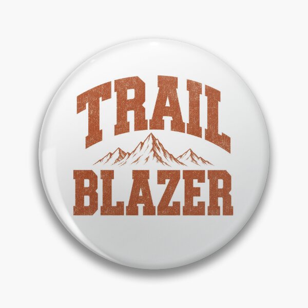 Item preview, Trail Blazer Retro Varsity Hiking Typography Tee Sticker Mountain Hiker Gift designed and sold by sharifex.