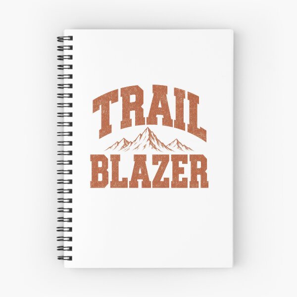 Item preview, Trail Blazer Retro Varsity Hiking Typography Tee Sticker Mountain Hiker Gift designed and sold by sharifex.