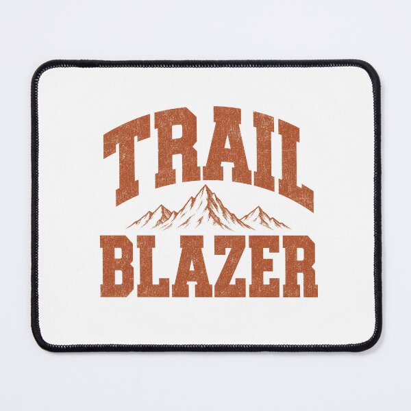 Item preview, Trail Blazer Retro Varsity Hiking Typography Tee Sticker Mountain Hiker Gift designed and sold by sharifex.